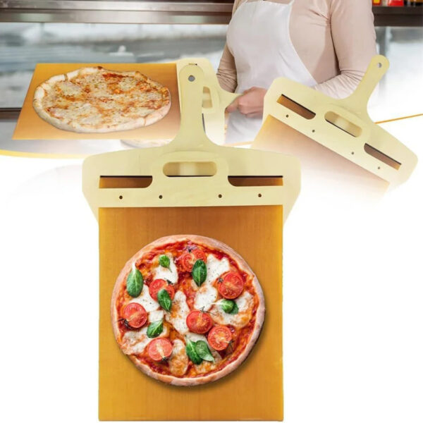 Kitchen Gadgets Sliding Pizza Shovel Non Stick Pizza Smooth Cutting Board Storage Transfer Board Kitchen Baking Tool – Image 5