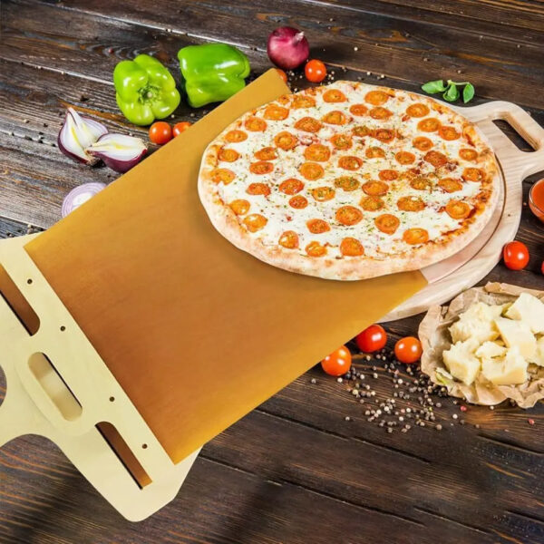 Kitchen Gadgets Sliding Pizza Shovel Non Stick Pizza Smooth Cutting Board Storage Transfer Board Kitchen Baking Tool – Image 2