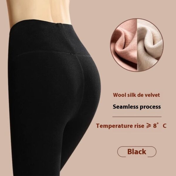 Winter Warm Leggings Cashmere Plus Velvet Tight Pants Fashion High Waist Slim Fit Trousers For Women Clothing – Image 4